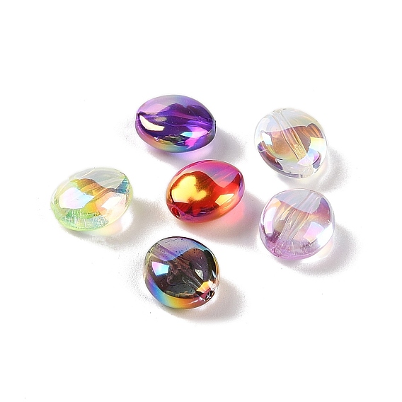 Акриловые бусины, имитация барокко под жемчуг, овальные