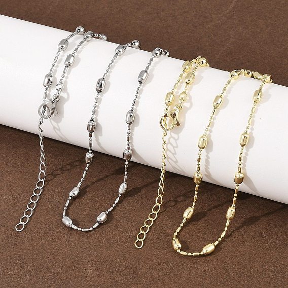 Латунные цепочки с овальными шариками для мужчин и женщин