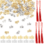 5 Strands Polyester Tassel Decorations and 100Pcs 2 Colors Tibetan Style Alloy Charms, Pendant Decorations, Graduation Theme