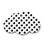 Polka Dot Pattern Opaque Acrylic Pendants, for DIY Earring Accessories, Cloud