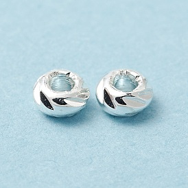 Латунные бусины, долговечный, без кадмия и без свинца, плоско-круглые