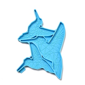 DIY Hummingbird Cup Mat Silicone Molds, Resin Casting Molds, For UV Resin, Epoxy Resin Craft Making, Geometrical Style