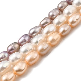 Нити из натурального культивированного пресноводного жемчуга, рис