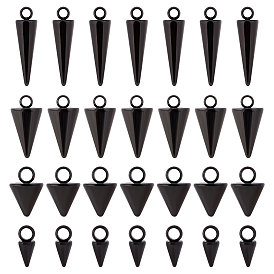 32 шт 4 стиль 201/304 подвески из нержавеющей стали, шип / конус