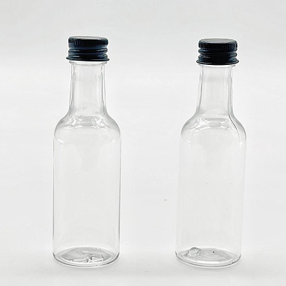 Mini Plastic Wine Bottle with Screw Aluminum Lid, Drink Bottle