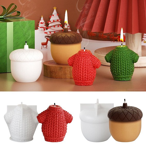 Силиконовые формы, формы для свечей, формы для литья гипсовой смолы, белые