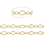 Alloy Figaro Chain, with Spool, Long-Lasting Plated, Unwelded