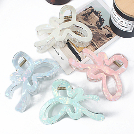 Заколки-когти из ацетата целлюлозы в форме бабочки, аксессуары для волос для женщин и девочек