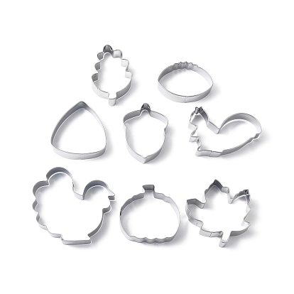 Thanksgiving 430 Stainless Steel Cookie Mold, Cookie Cutter