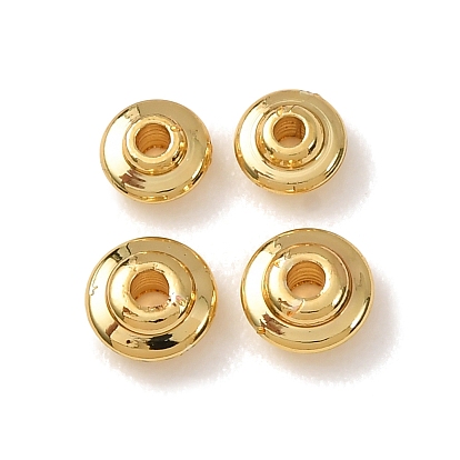 Латунные бусины, круглые, без кадмия и без свинца, стойки покрытие, долговечный