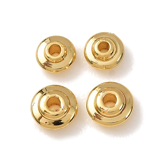 Латунные бусины, круглые, без кадмия и без свинца, стойки покрытие, долговечный