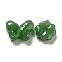 Imitation Jade Glass Beads, Green