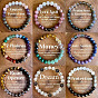 Bohemian Style Natural & Synthetic Mixed Gemstone Round Beaded Stretch Bracelets for Men