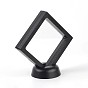 Acrylic Frame Stands, with Transparent Membrane, For Earring, Pendant, Bracelet Jewelry Display, Rhombus, 12x12.1x5.6cm