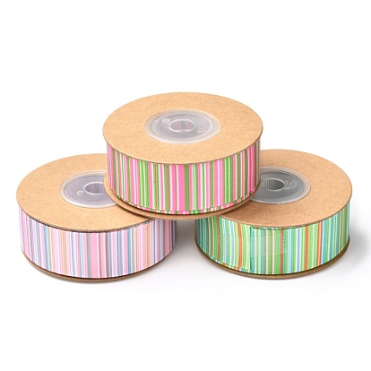 Polyester Ribbon, Vertical Grain Pattern, for Gifts Wrapping Party