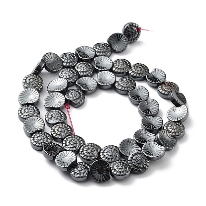 Synthetic Non-Magnetic Hematite Beads Strands, Spiral Shell Shape