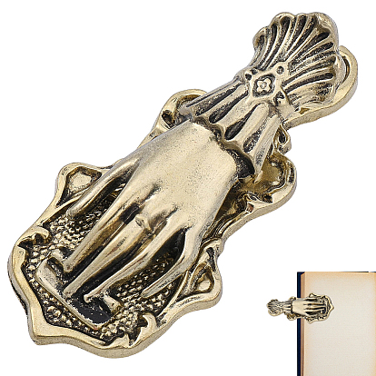 1Pc Alloy Hand Shaped Bookmark Clip, for Students Workbook