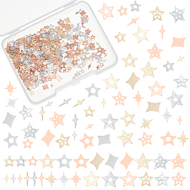 540шт 18 стиль латунные кабошоны, аксессуары для украшения ногтей для женщин, звезда