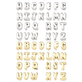 Латунные бусины с инициалами, долговечный, стойки покрытие, без свинца и без кадмия