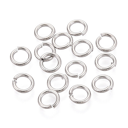 Латунные кольца прыжок открыт, пропил пилой закругленный, без никеля , Реальная платина