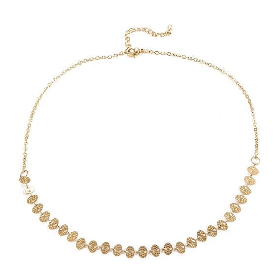 Вакуумное покрытие pvd 304 ожерелья из овальных звеньев из нержавеющей стали, с карабин-лобстерами , 