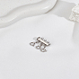 1PC 304 Stainless Steel Slide Lock Clasps, Peyote Clasps, with Spring Clasps and Loops, Tube, for Jewelry Making, 3-Strand,6 -Hole
