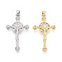 Религия латунь микро проложить цирконий подвески, подвески в виде креста-распятия