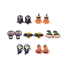 Cabujones de resina de tema halloween, formas mixtas