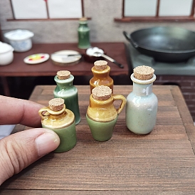 Ceramic Jar Ornaments, Micro Landscape Home Dollhouse Accessories, Pretending Prop Decorations
