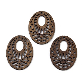 Подвески из орехового дерева, овальные