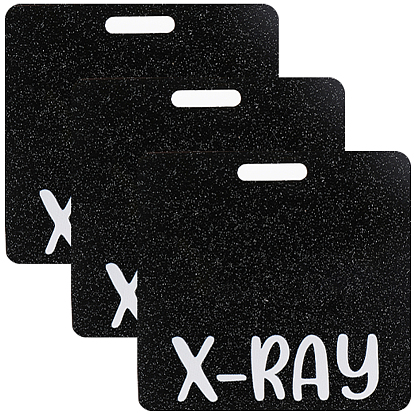 Акриловые большие подвески, прямоугольные, с блеском порошок