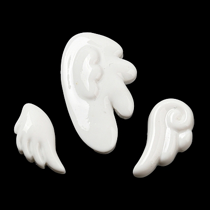 Кабошоны из непрозрачной смолы с декодированием крыльев ангела