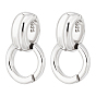 2Pcs 925 Sterling Silver Pendant Bails, Ring