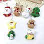 Рождественская тема ткань плюшевая кукла подвеска украшения, с шариковой цепочкой для украшения сумок