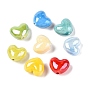 Фарфоровые бусины ручной работы, яркие глазированный фарфор, сердце