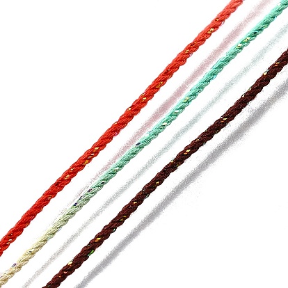 25м сегментный окрашенный хлопковый шнур витой, для поделок ремесел, упаковка подарков и изготовление ювелирных изделий