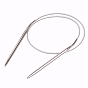 Steel Wire Stainless Steel Circular Knitting Needles and Random Color Plastic Tapestry Needles, More Size Available
