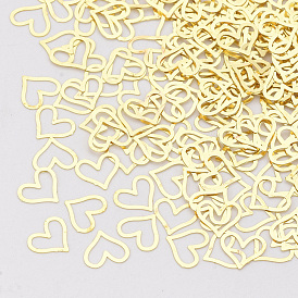 Brass Cabochons, Nail Art Decoration Accessories, Heart
