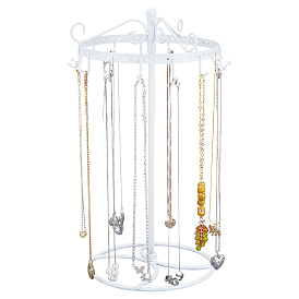 Вращающиеся стенды для демонстрации железного ожерелья, с 15 крючками, для хранения ожерелья и браслета