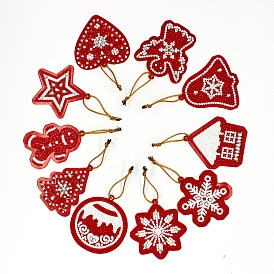Набор для рисования алмазов из смолы, украшение для кулона «сделай сам», для рождественских украшений дома