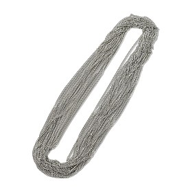 925 cadenas de plata de ley facetadas, soldada