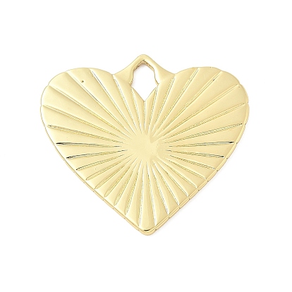 Латунные подвески, сердце прелести, стойки покрытие, долговечный, без кадмия и без свинца