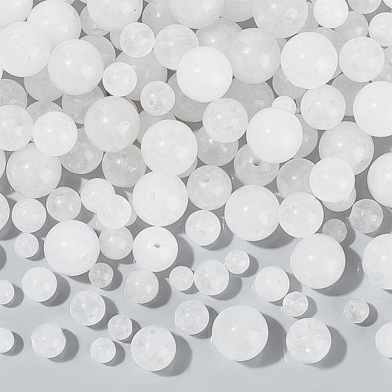 4 нити 4 стили круглые нити из натурального белого нефрита