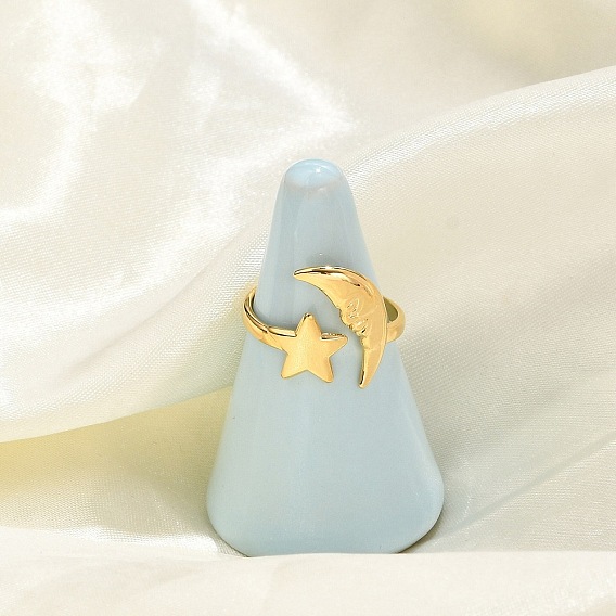 Звезда луна 304 манжеты из нержавеющей стали для женщин