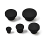 20Pcs 5 Style Silicone Hole Plugs, Snap in Hole Plugs, Post Pipe Insert End Caps, for Furniture Fencing, Round