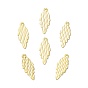 Brass Pendants, Cadmium Free & Lead Free, Leaf Charm