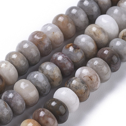 Natural Gobi Agate Beads Strands, Rondelle