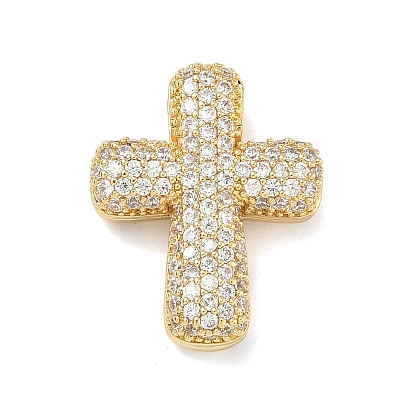 Латунные микро проложить кубического циркония подвески, крест прелести