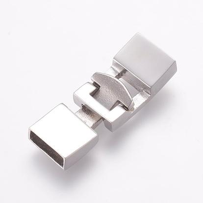 304 Stainless Steel Snap Lock Clasps, Ion Plating (IP), Smooth Surface