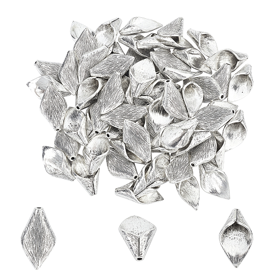 Tibetischer stil legierung perlen, cadmiumfrei und bleifrei, häufig callalily